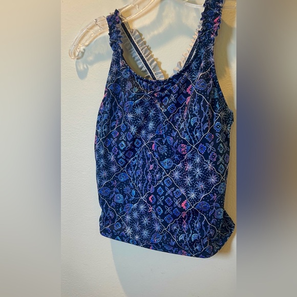 Land End girls tankini swim top size large 10-12 - Picture 2 of 4